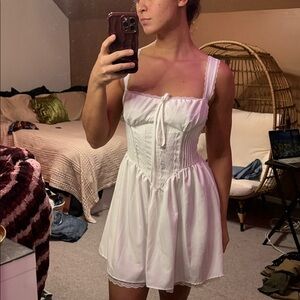 White Corset Dress